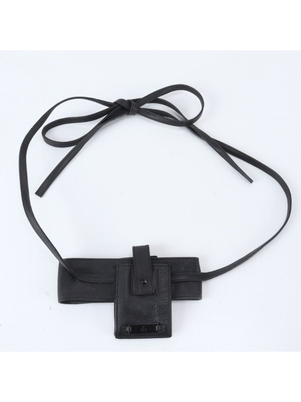 Gucci Leather 2-Way Shoulder Bag Waist Pouch Black
